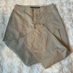 Dkny Jeans Tan Wide Leg Capris Sz 8